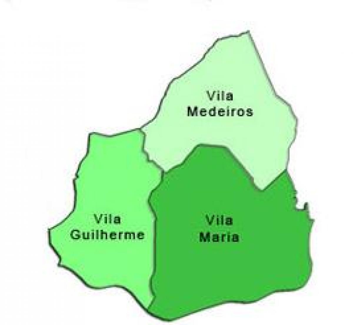 Mapa de Vila María sub-concello