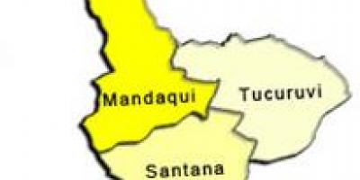 Mapa de Santana sub-concello