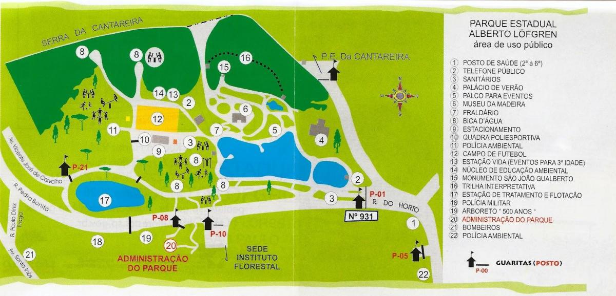 Mapa de Alberto Löfgren parque
