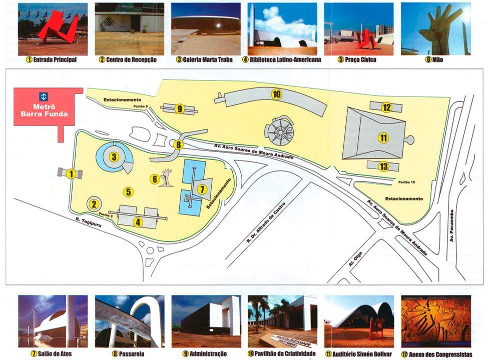 Mapa de América latina memorial