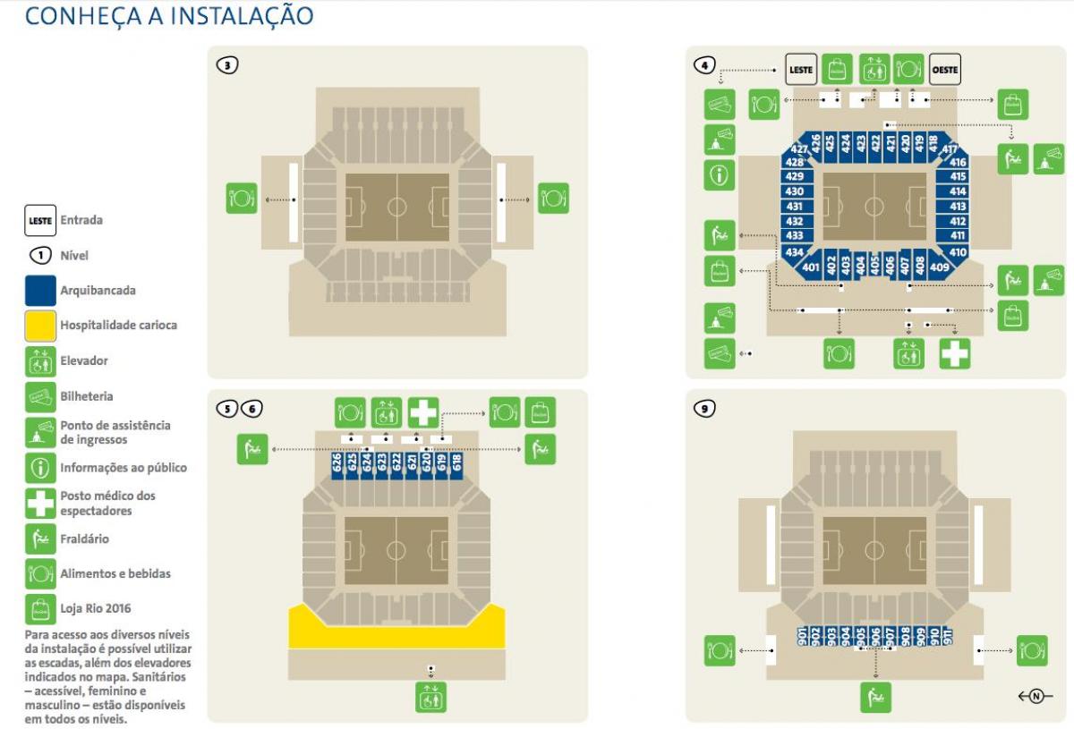 Mapa de Arena Corinthians