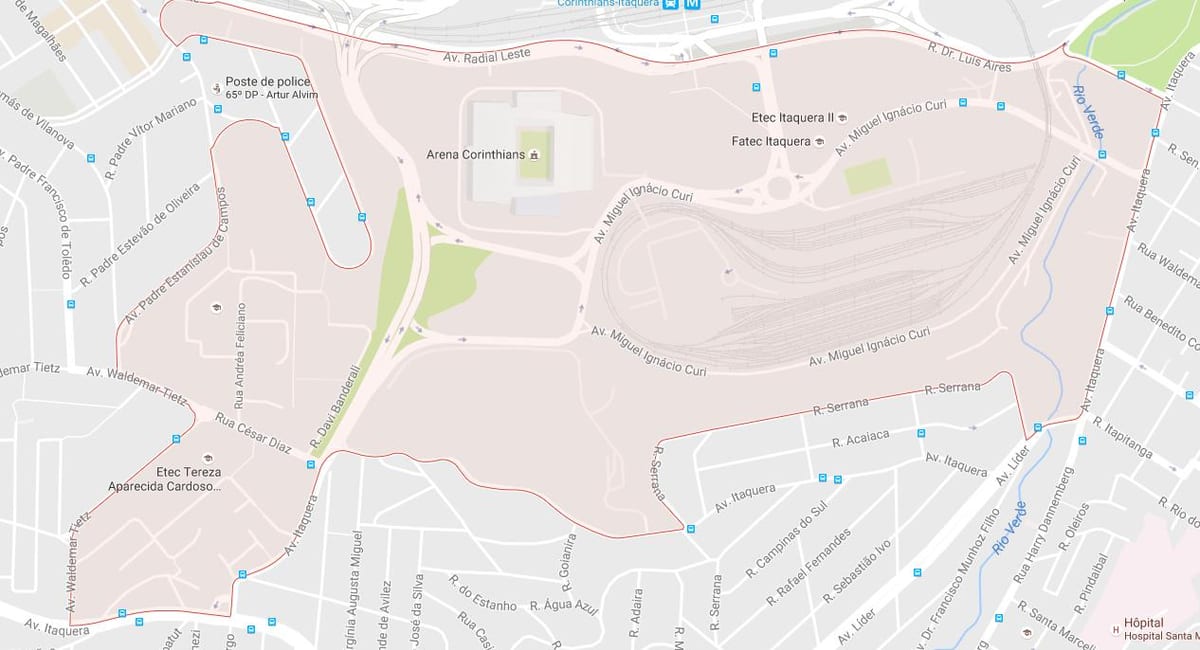 Mapa de Artur Alvim São Paulo