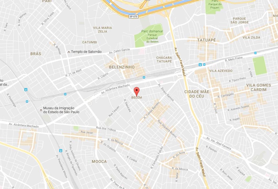 Mapa de Belén São Paulo