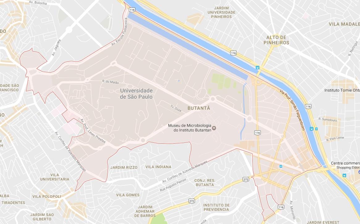 Mapa de Butantã São Paulo