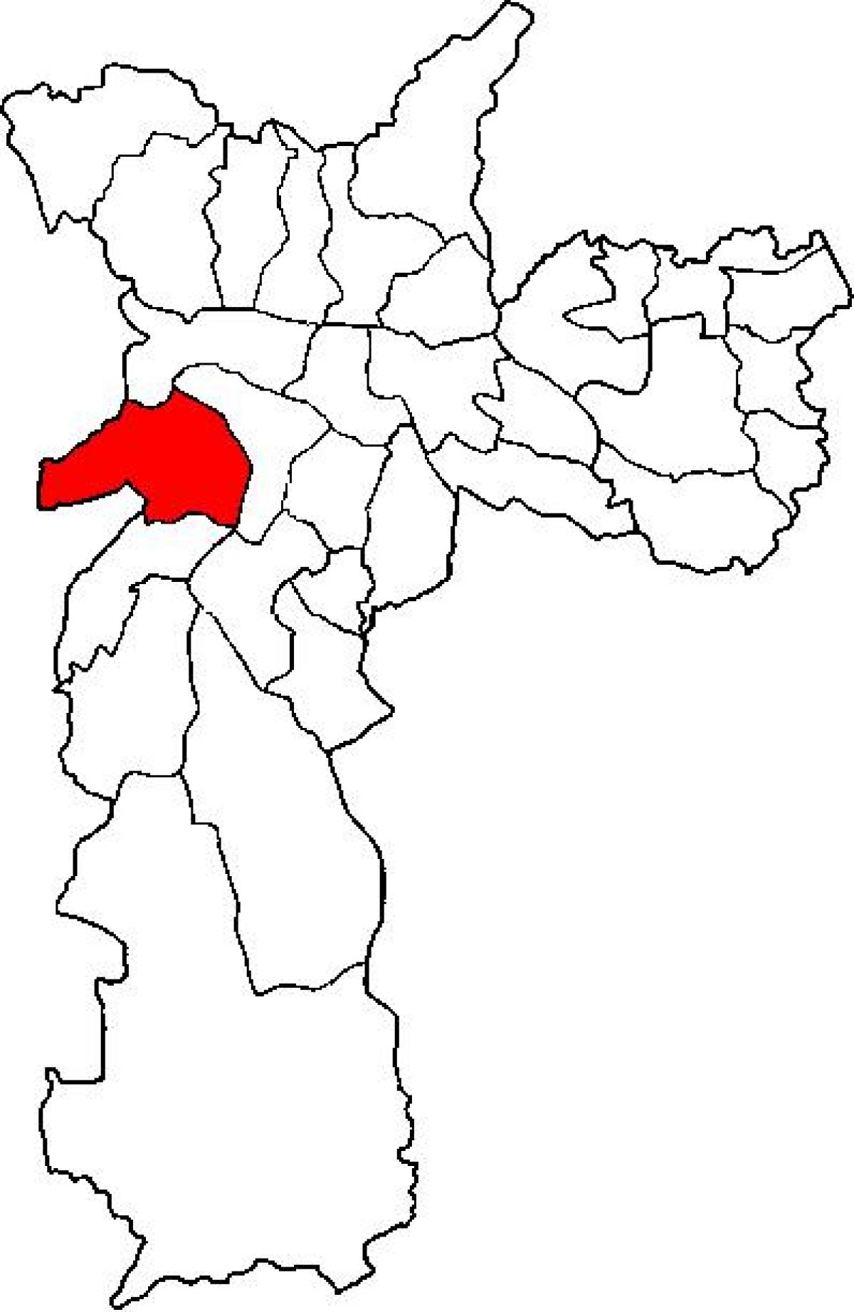 Mapa de Butantã sub-concello de São Paulo