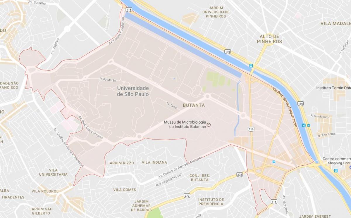 Mapa de Butantã São Paulo