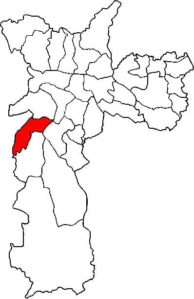 Mapa de Campo Limpo sub-concello de São Paulo
