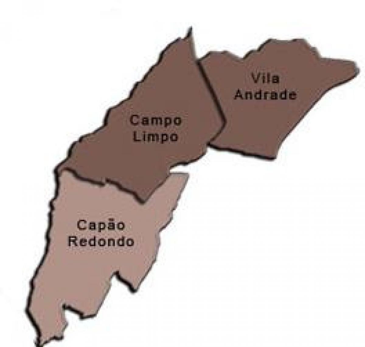 Mapa de Campo Limpo sub-concello