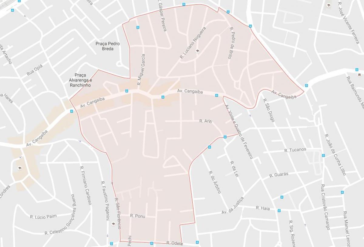 Mapa de Cangaíba São Paulo