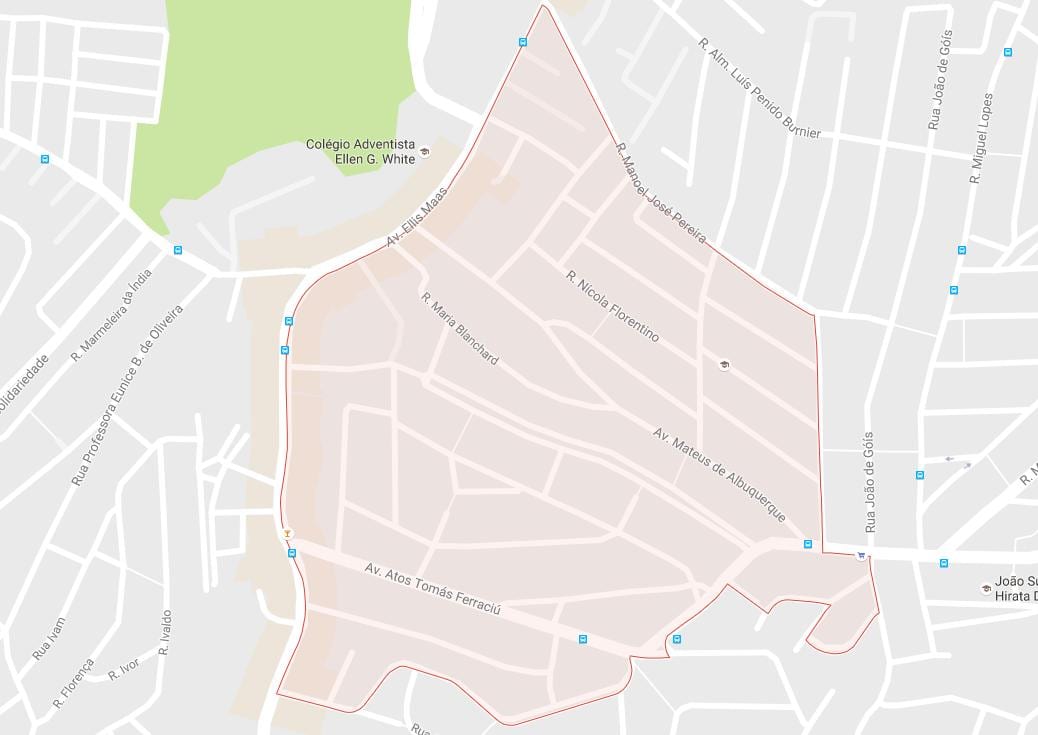 Mapa de Capão Redondo, São Paulo