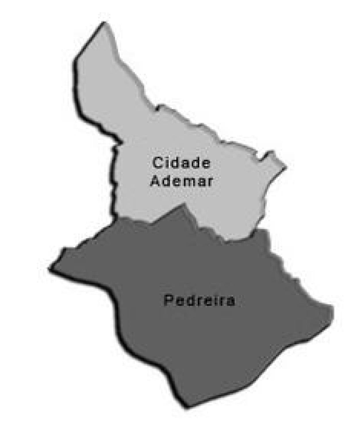 Mapa da Cidade ao ademar sub-concello