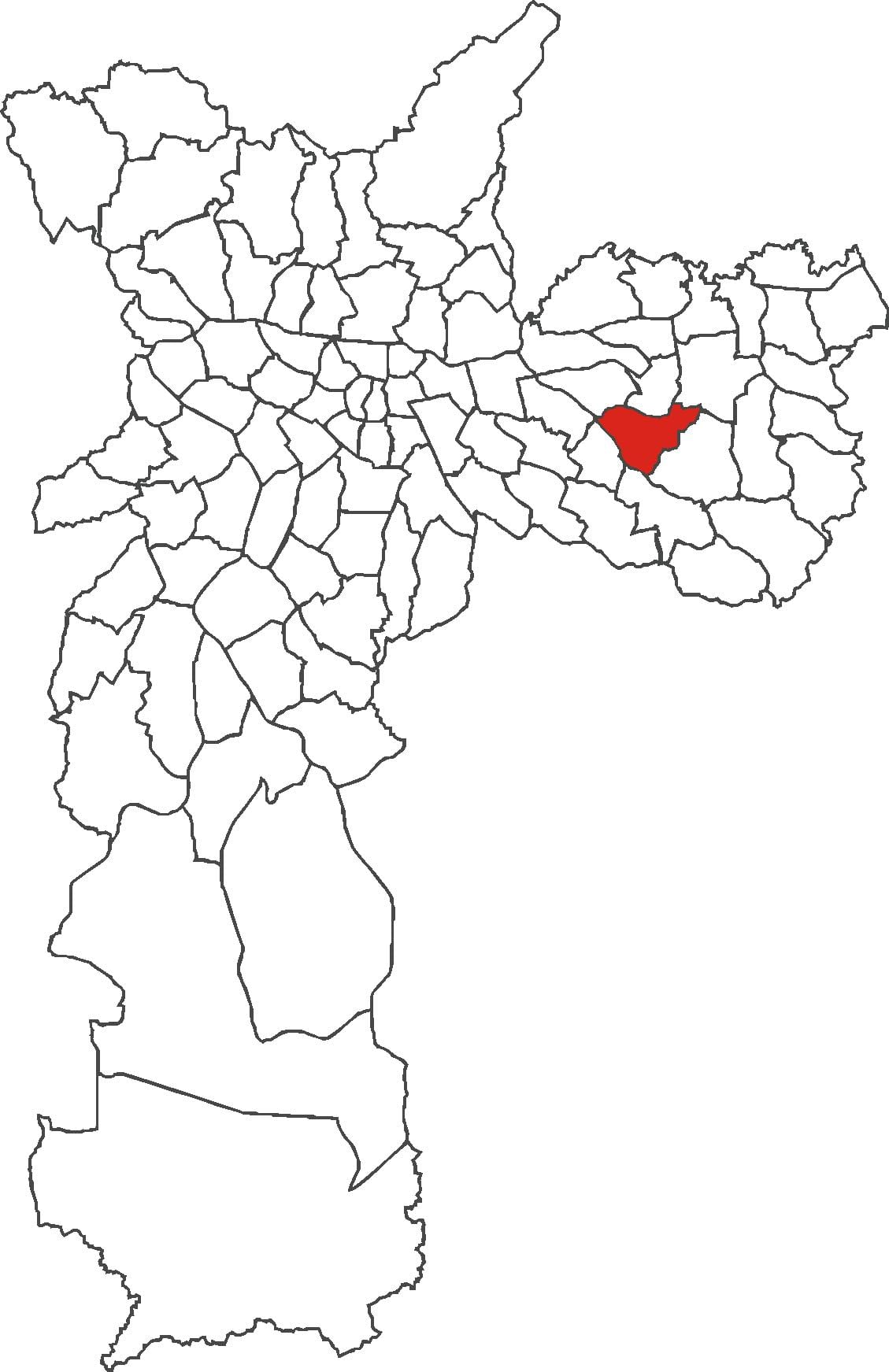 Mapa da Cidade Líder provincial
