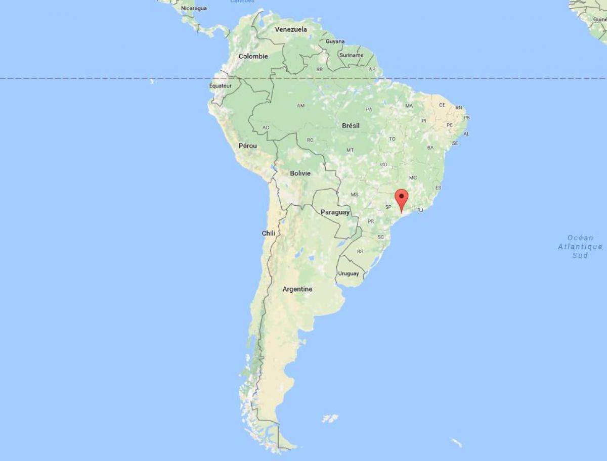 Mapa de Galicia en América do Sur