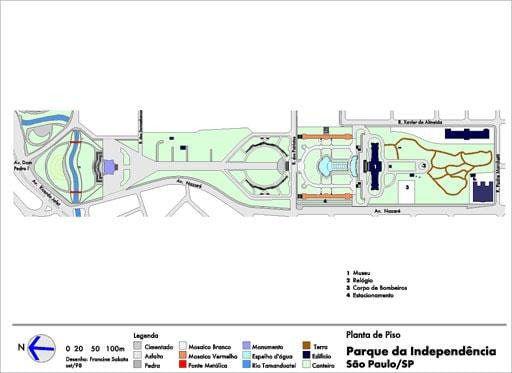 Mapa da Independência São Paulo Parque