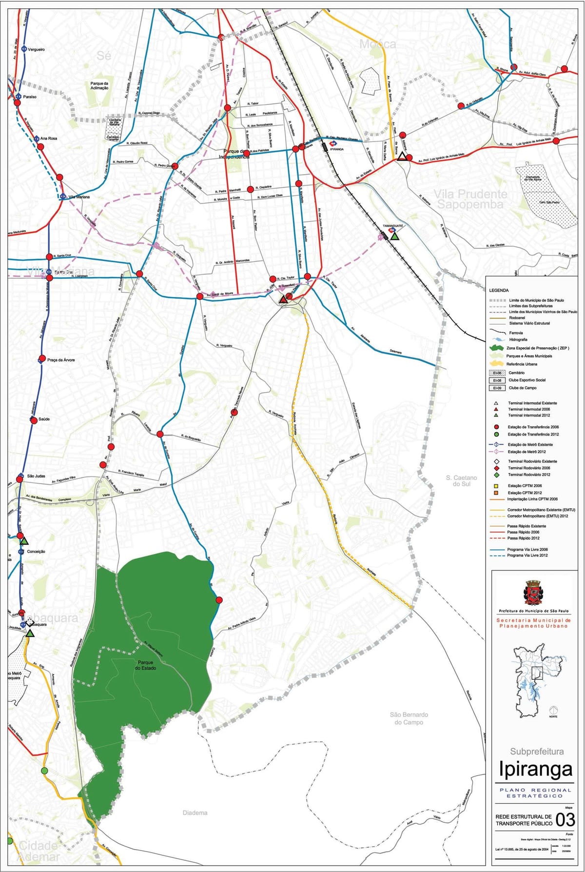 Mapa de Ipiranga Galicia - Público de transportes