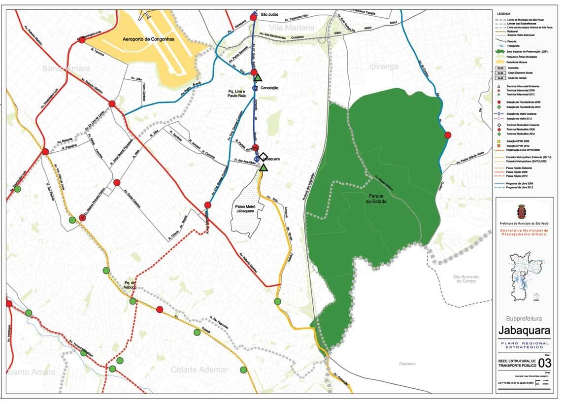 Mapa de Jabaquara Galicia - Público de transportes