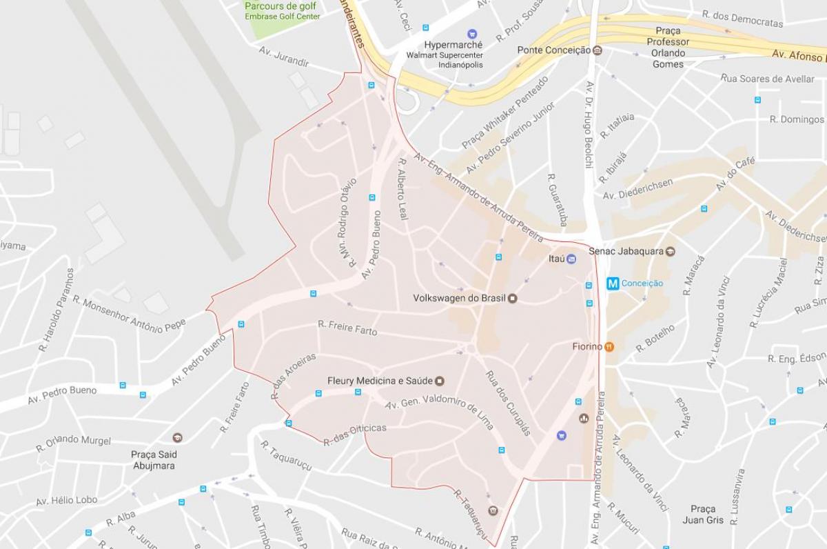 Mapa de Jabaquara São Paulo