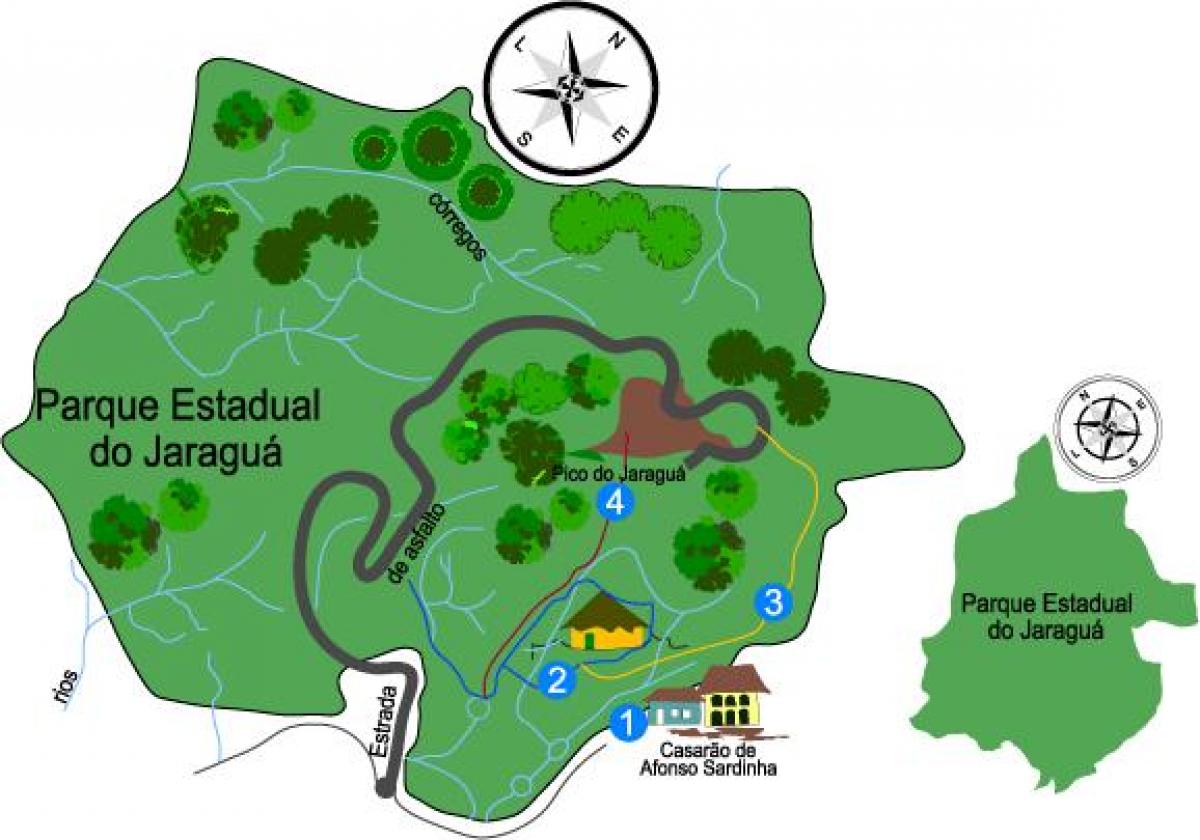 Mapa de Jaraguá Parque