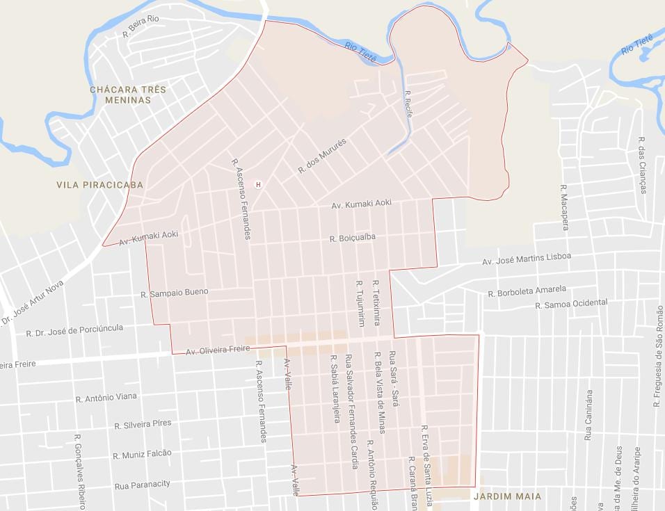 Mapa de Jardim Helena São Paulo