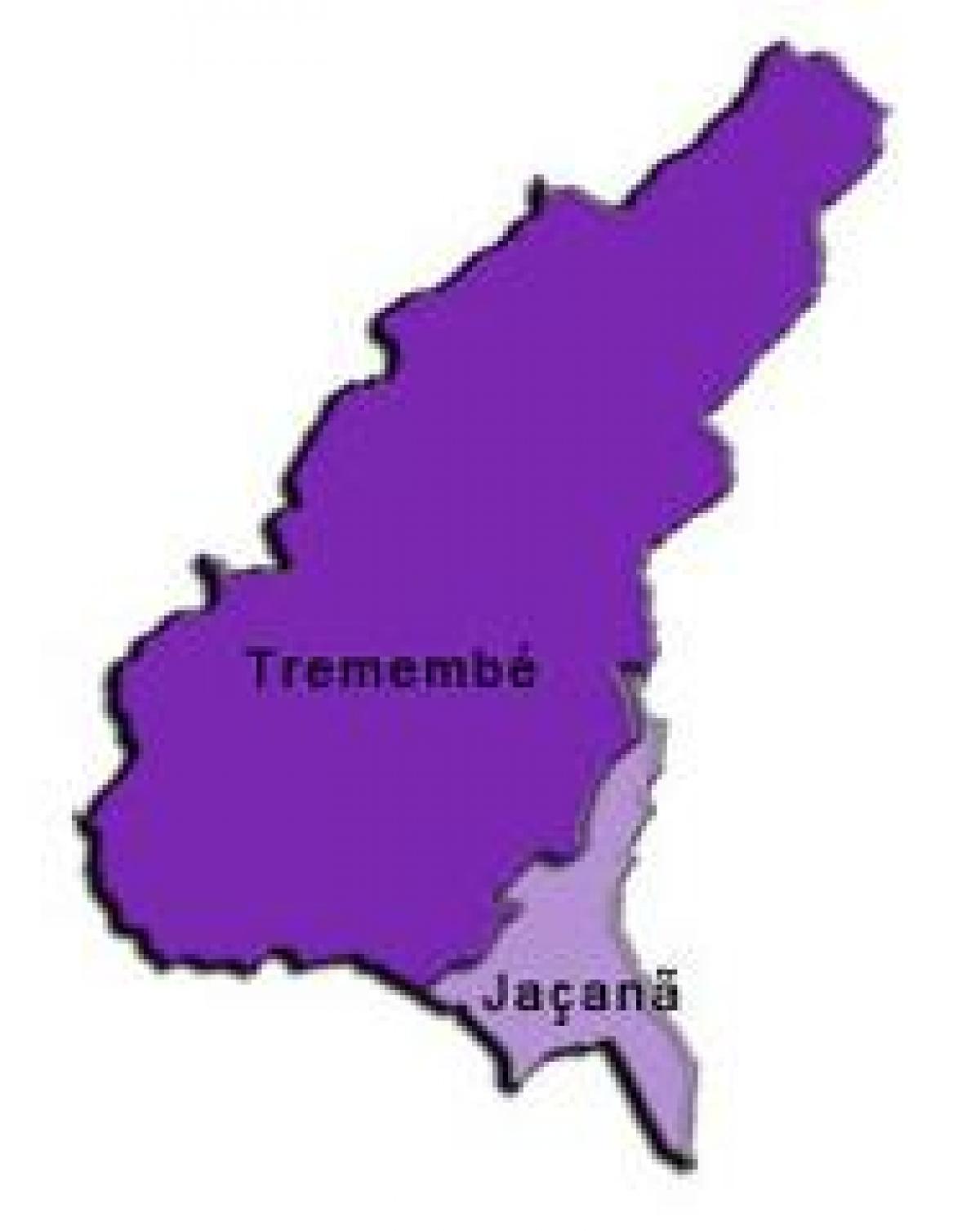 Mapa de Jaçanã-Tremembé sub-concello