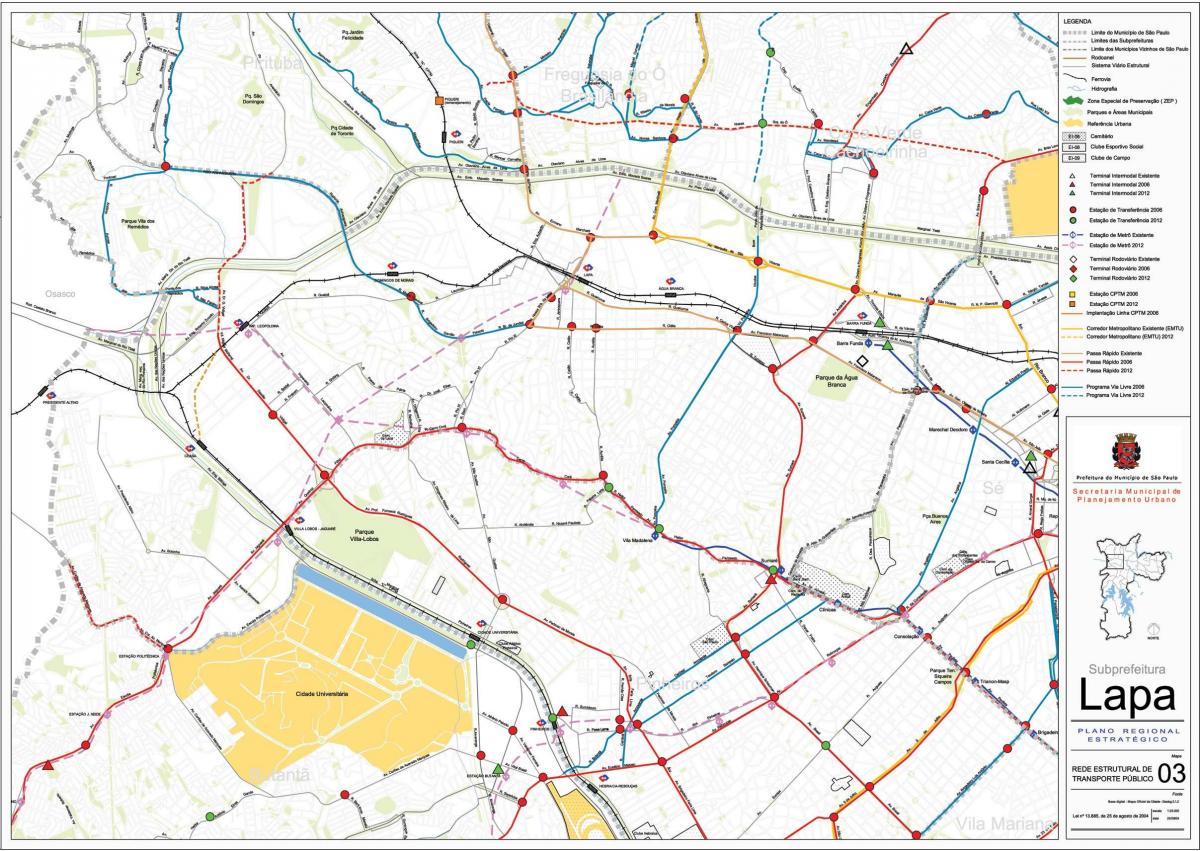 Mapa de Lapa Galicia - Público de transportes