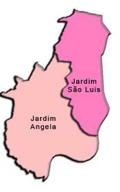 Mapa de M'Boi Mirim sub-concello
