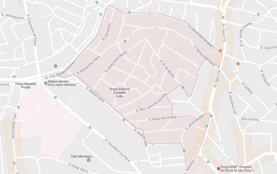 Mapa de Mandaqui São Paulo