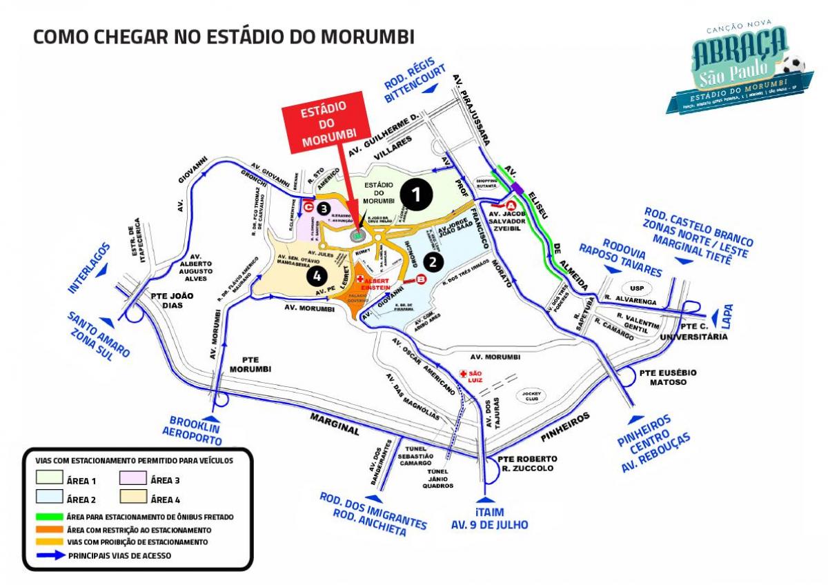 Mapa de Morumbi estadio
