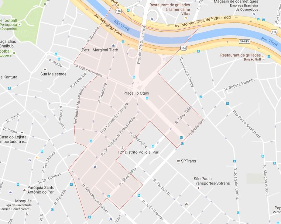 Mapa de Pari São Paulo