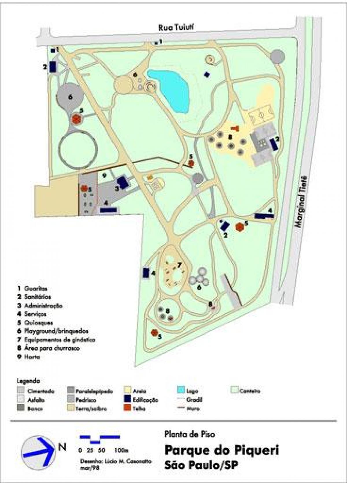 Mapa de Piqueri São Paulo Parque