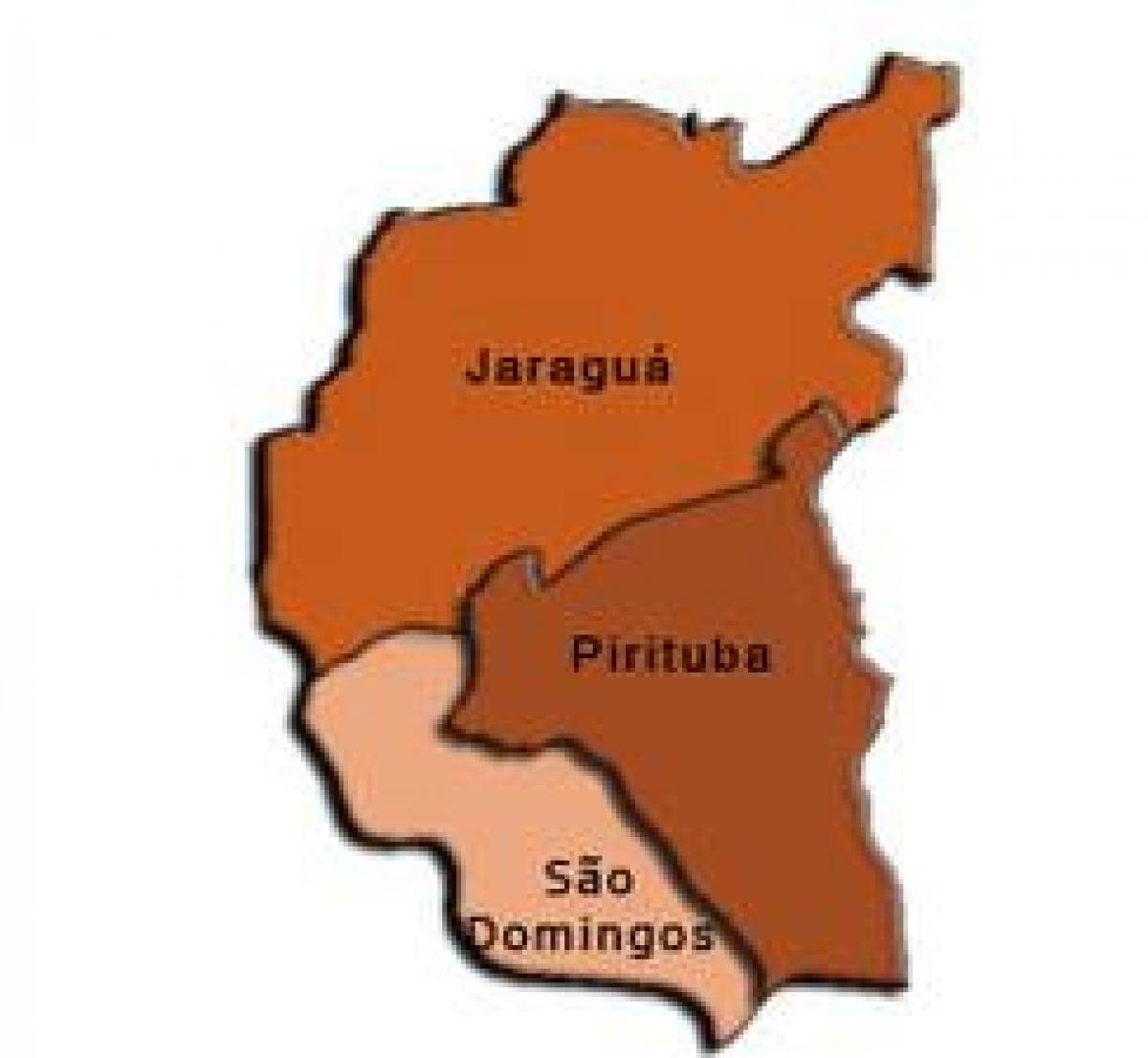 Mapa de Pirituba-Jaraguá sub-concello