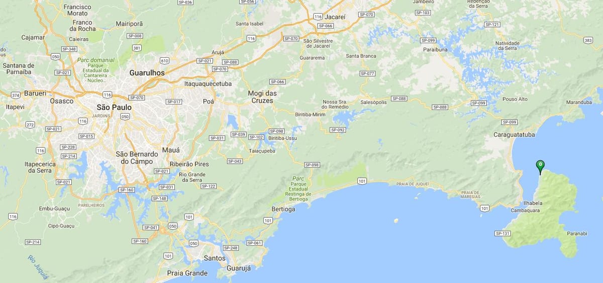 Mapa de praia Armação
