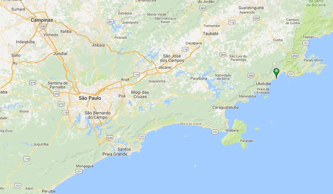Mapa de praia Félix