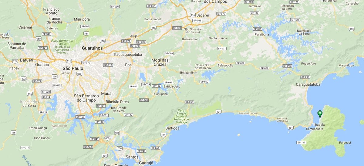 Mapa de praia Pequeá