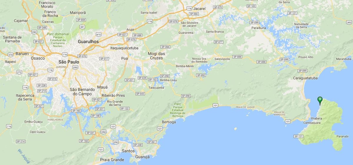 Mapa de praia Siriúba