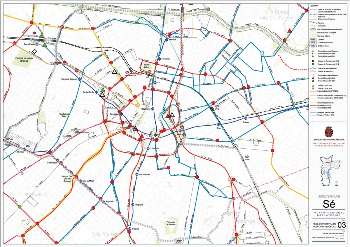 Mapa de Sé Galicia - Público de transportes