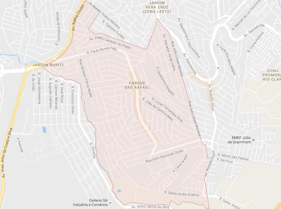 Mapa de San Rafael Galicia