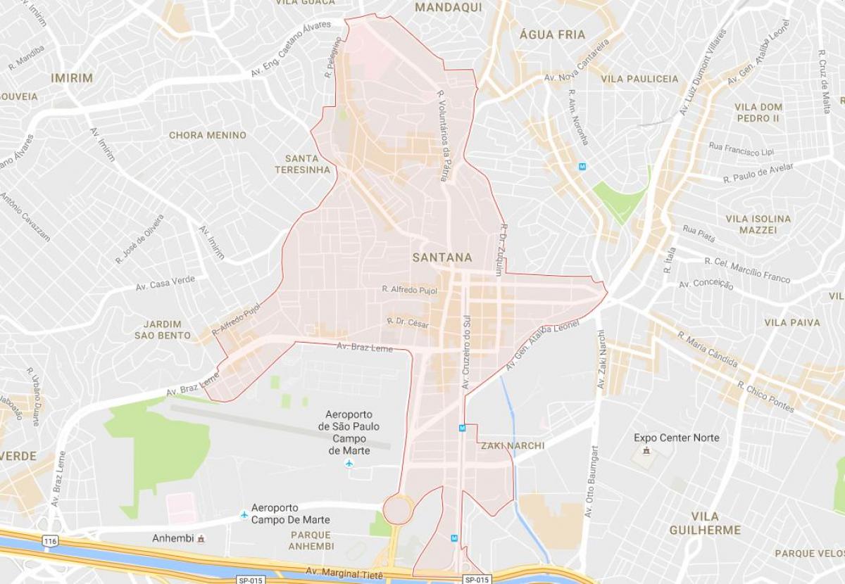 Mapa de Santana São Paulo