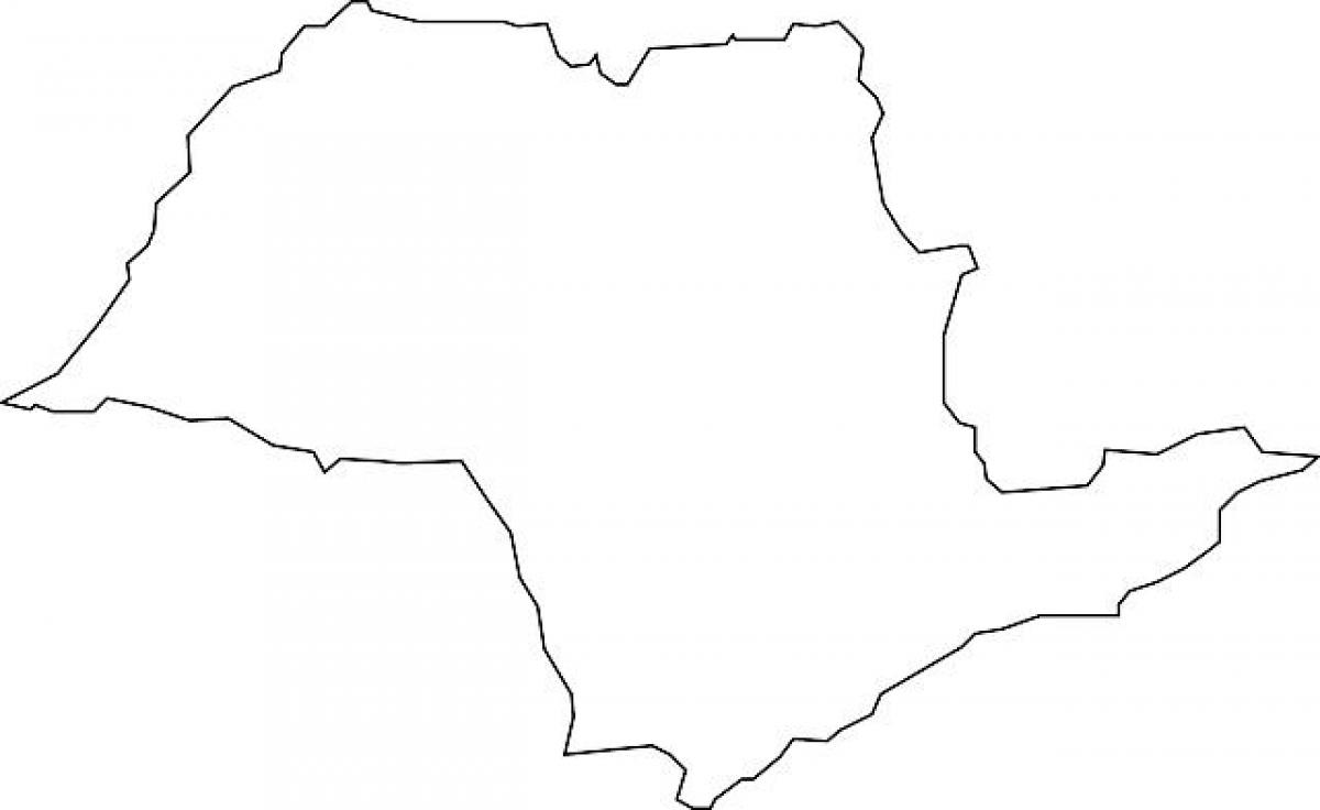 Mapa de São Paulo vector