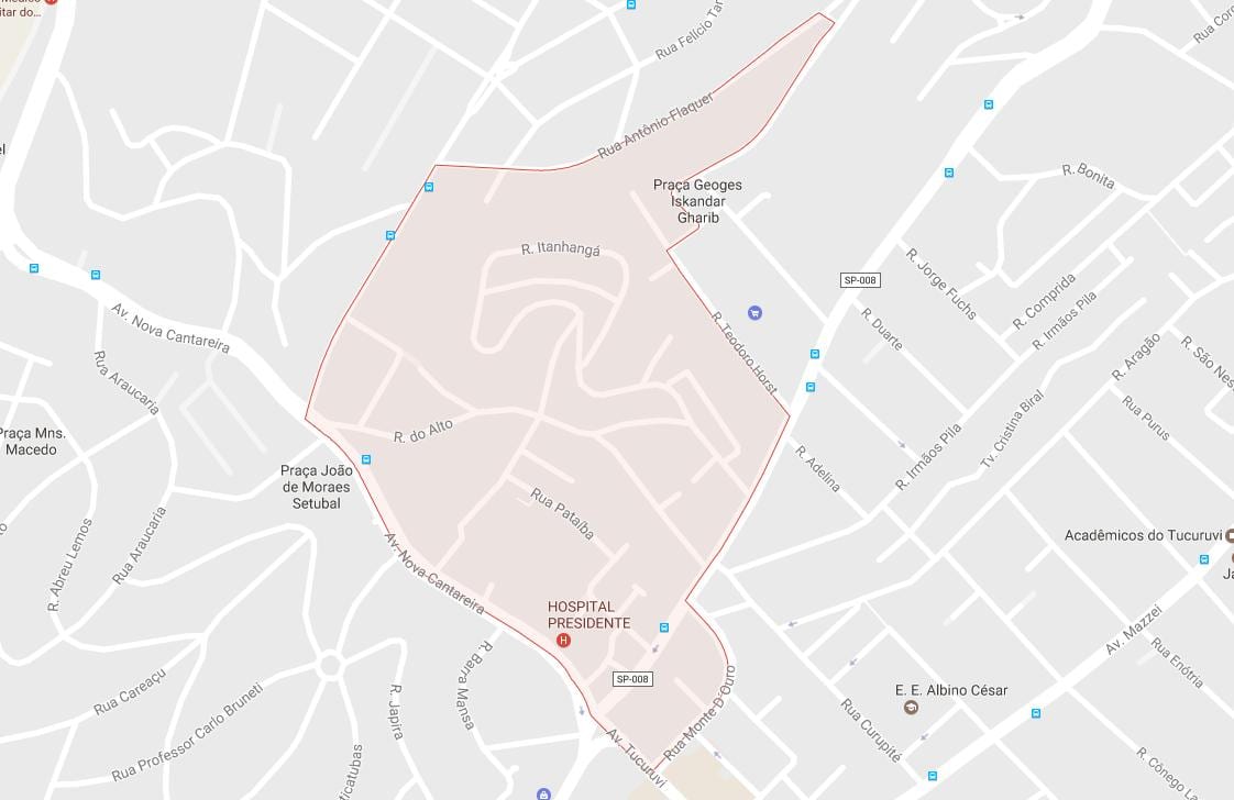 Mapa de Tucuruvi São Paulo