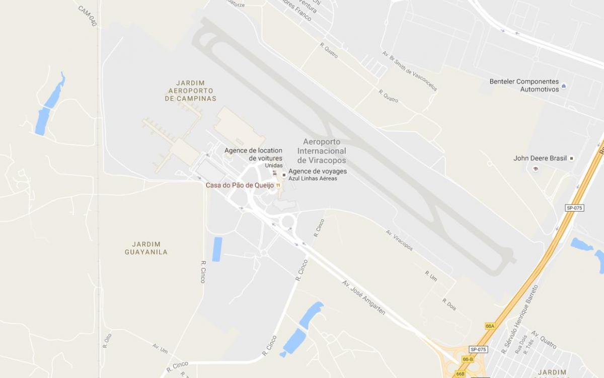 Mapa de VCP - Campinas aeroporto