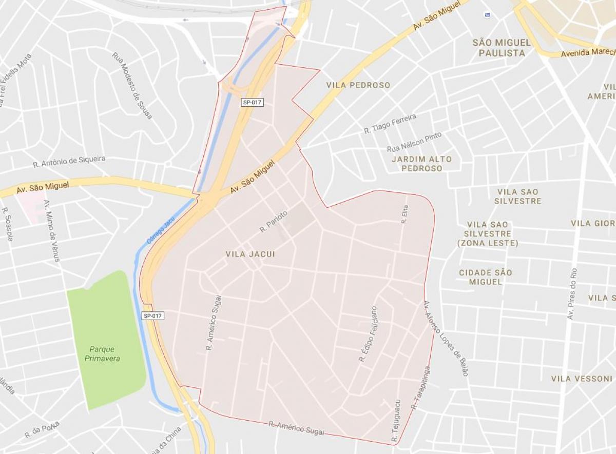 Mapa de Vila Jacuí São Paulo