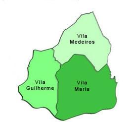 Mapa de Vila María sub-concello
