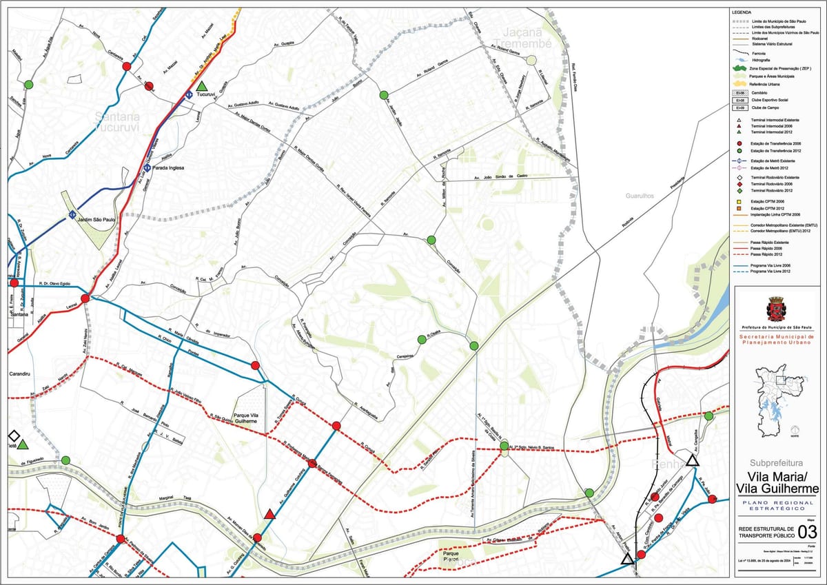 Mapa de Vila Maria Galicia - Público de transportes