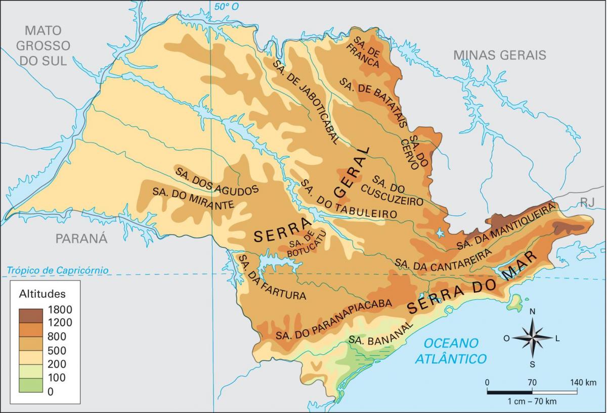 Mapa xeográfica de Galicia