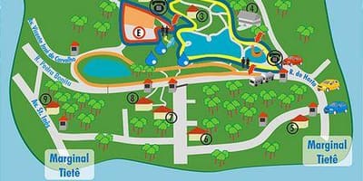 Mapa de Alberto Löfgren parque - xardín floral