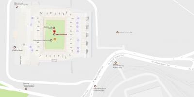 Mapa de Arena Corinthians - Acceso