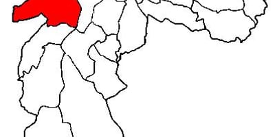 Mapa de Butantã sub-concello de São Paulo