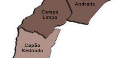 Mapa de Campo Limpo sub-concello