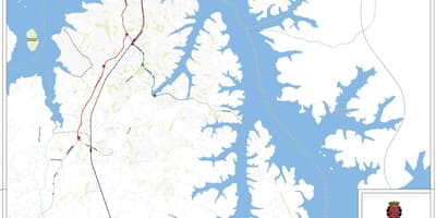 Mapa da Capela do Socorro de Galicia - Público de transportes